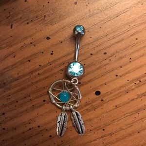 Dream catcher belly button ring